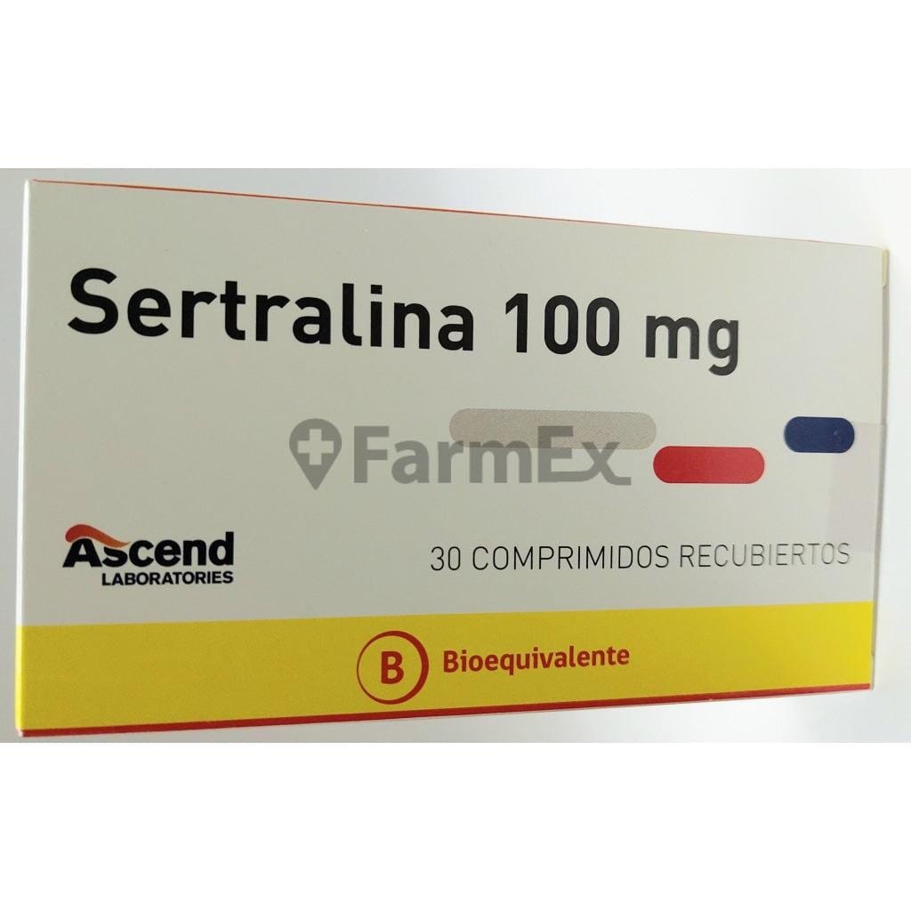 Sertralina 100 mg x 30 comprimidos susc-1 de 2 meses Farmex-Suscripciones-Persistente